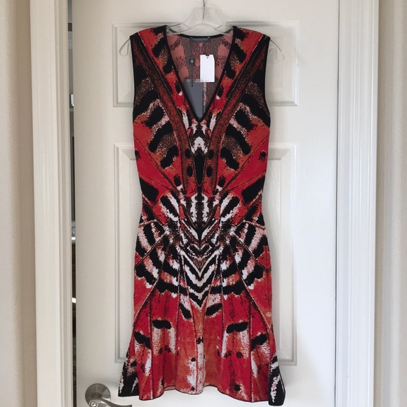 Alexander McQueen sleeveless v-neck dress
